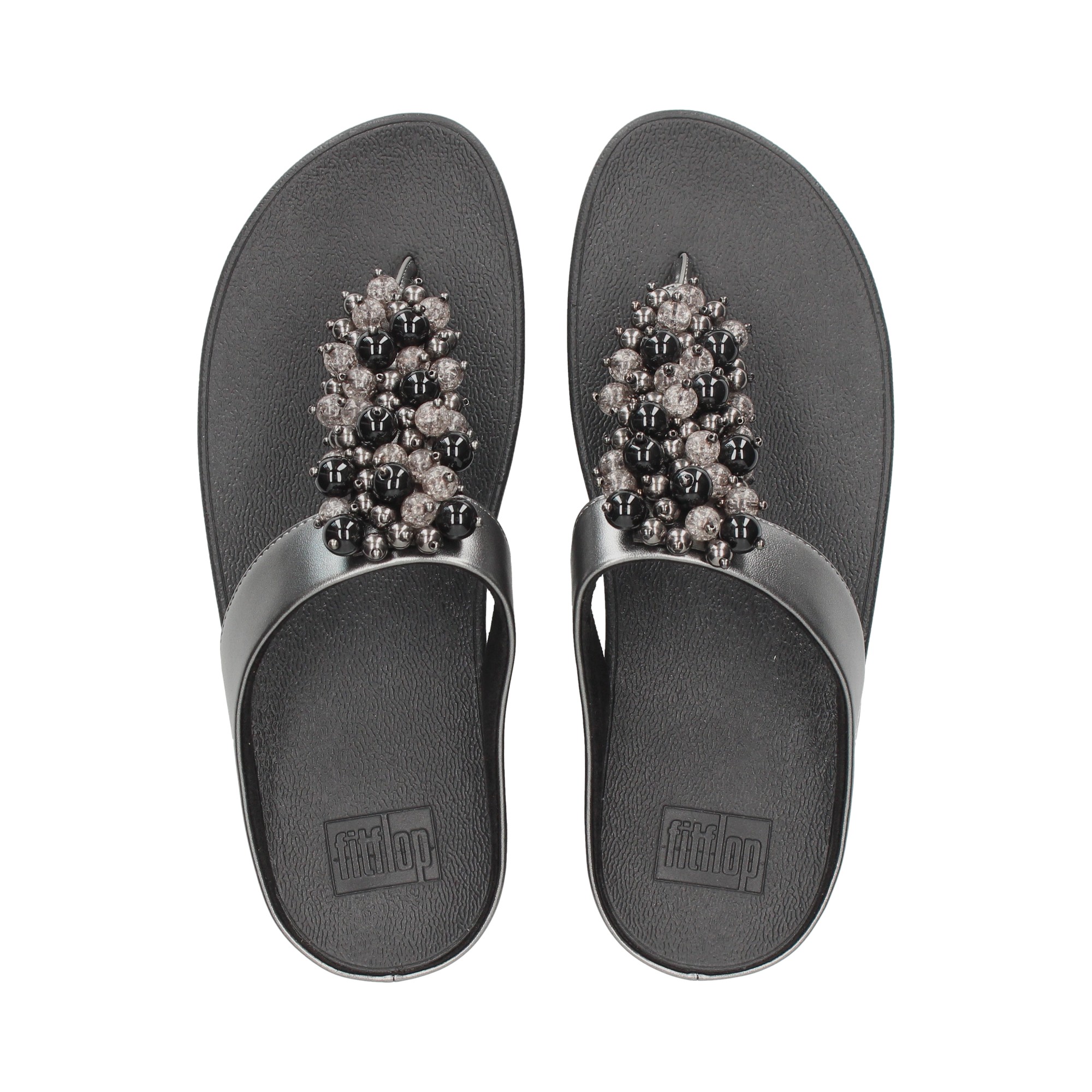 FITFLOP Women's wedge sandals HI9 B06 Pewter Blac