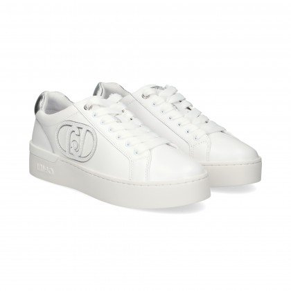 TALON PLATA DEPORTIVO PIEL BLANCO 01111 WHITE