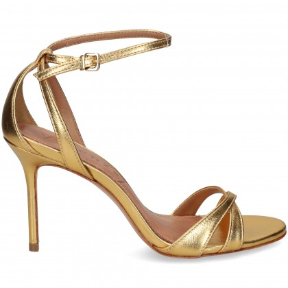 TALON CERRADO CRUZADA PIEL ORO GOLD