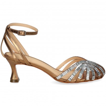 PUNTA CRISTAL GILDA PIEL BRONCE BRONZE
