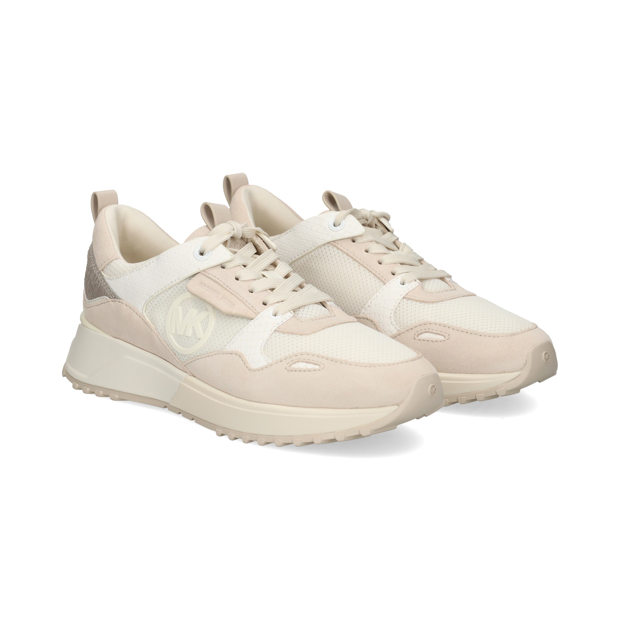 MICHAEL KORS Women s Sneakers THEO TRAINER 725 CREAM MULTI
