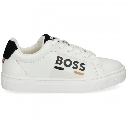 TALON NEGRO DEPORTIVO PIEL 10P BLANCO