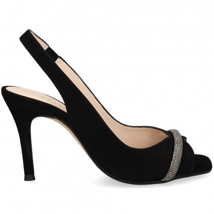 ABIERTO P Y T TIRA STRASS ANTE NEGRO BLACK