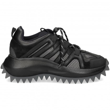 ACORDONADO MALLA PLATA PIEL NEGRO 101/155/101 NEG