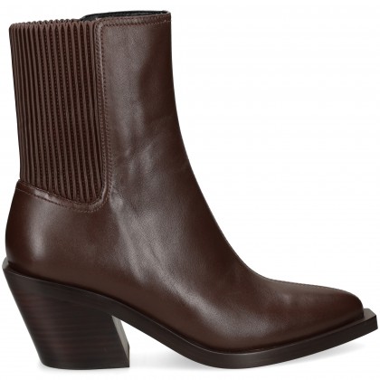 BOTIN ELASTICO LADO PIEL MARRON Maple