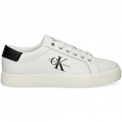TALON NEGRO DEPORTIVO PIEL BLANCO YAF BRIGHT WHIT