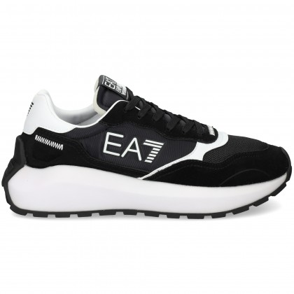 DEPORTIVO ANTE+NYLON BLANCO+NEGRO N642