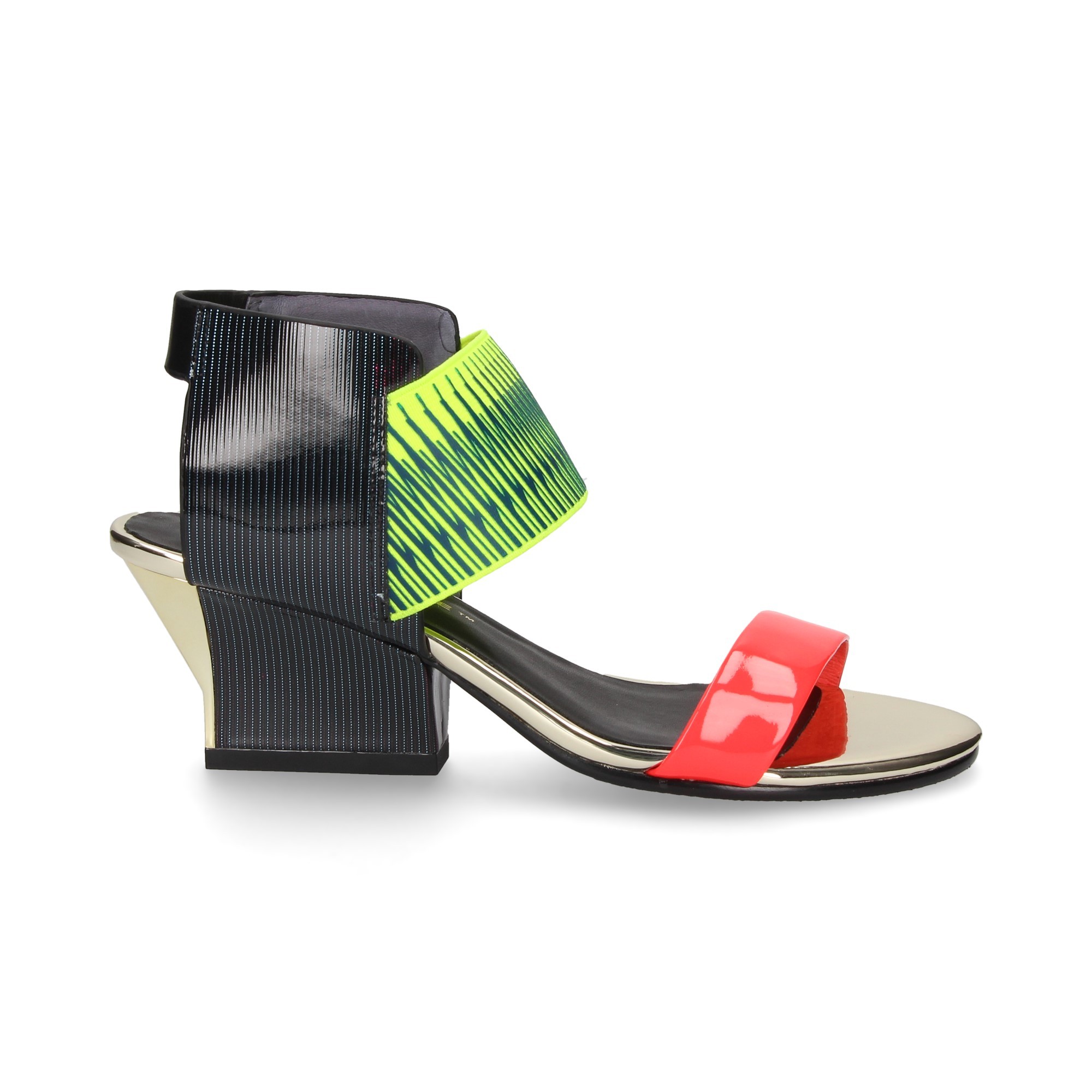 GILDA SANDAL ÉLASTIQUE MULTI FLUORURE ÉLASTIQUE