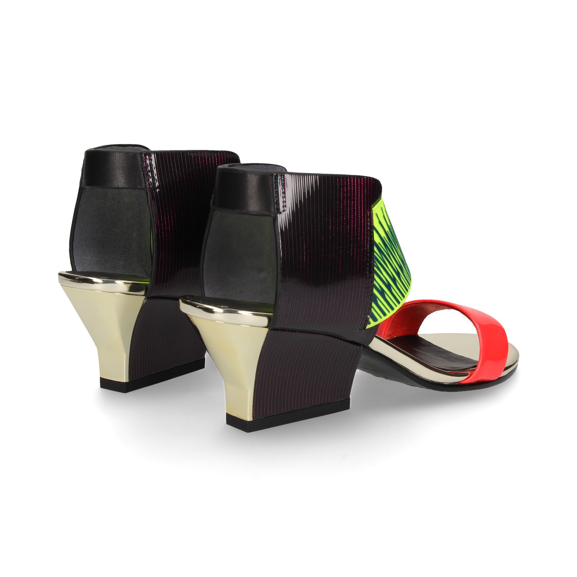 GILDA SANDAL ÉLASTIQUE MULTI FLUORURE ÉLASTIQUE