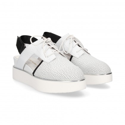 UNITED NUDE Zapatos Blucher MIKU BLANCO