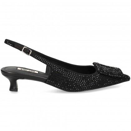 SIN TALON CUADROS BRILLOS NEGRO 03 PRETO