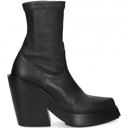 BOTIN PLATAFORMA PIEL NEGRO 101 PRETO