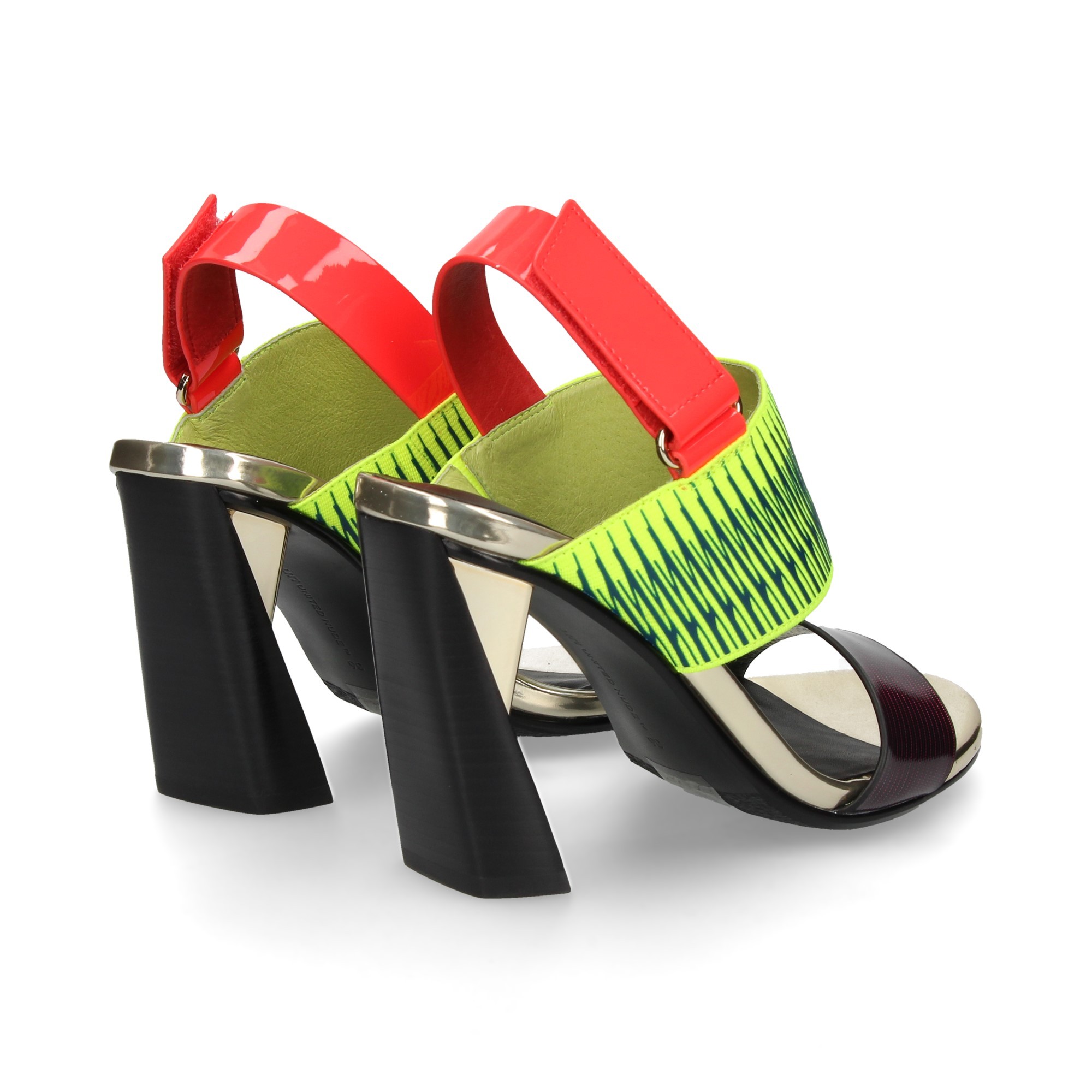 AUDLEY Sandalias con tacón de Mujer 20819 MULTI NEGRO