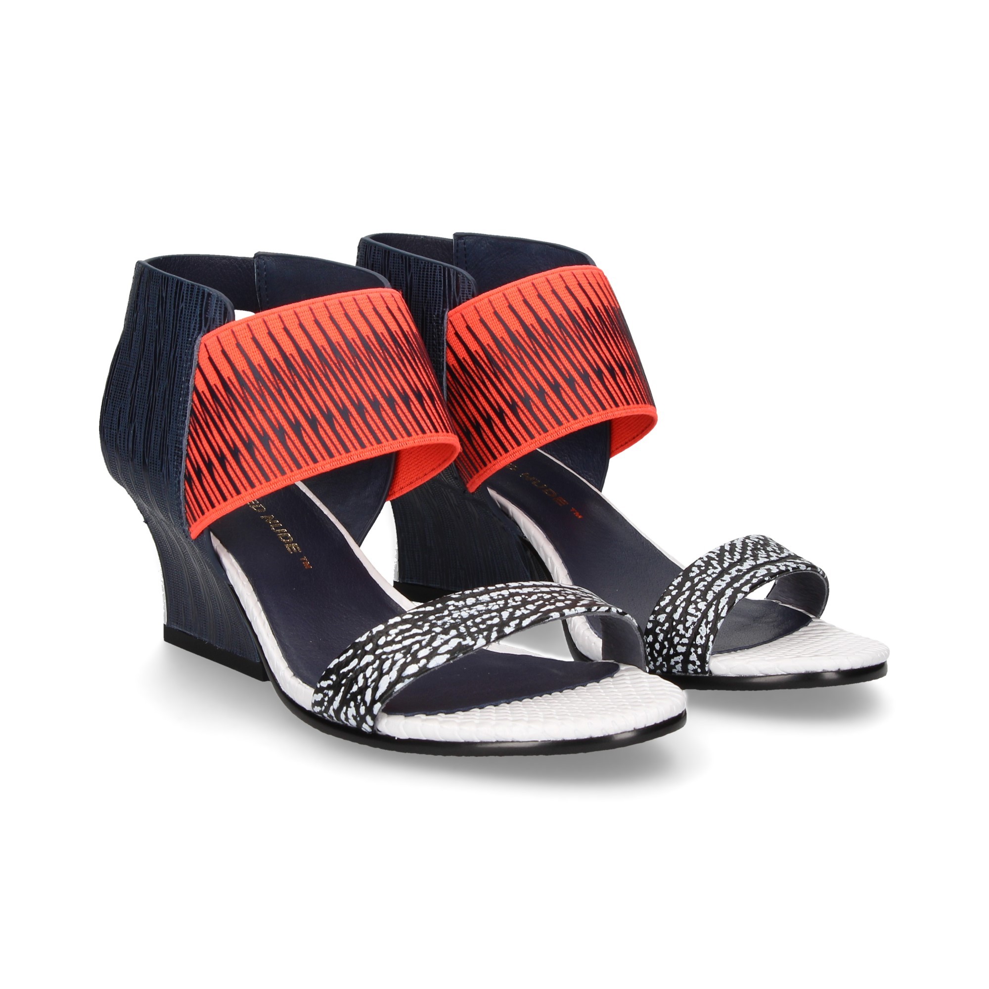 UNITED NUDE Sandalias con tacón de Mujer RAIKO MULTI TURQUESA