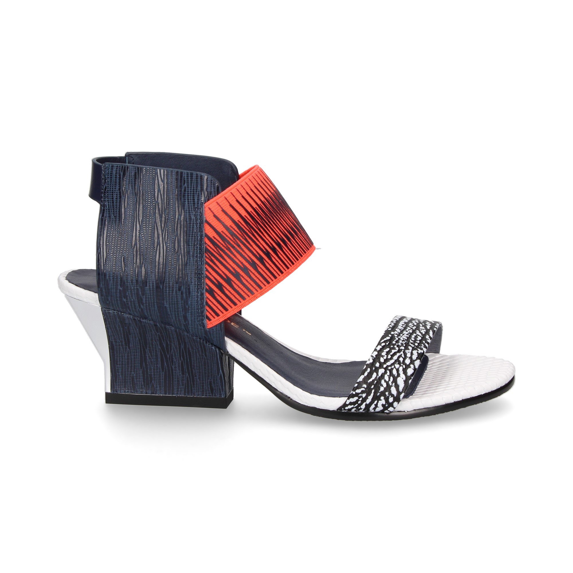 UNITED NUDE Sandalias con tacón de Mujer RAIKO MULTI TURQUESA