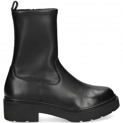 BOTIN PLATAFORMA PIEL NEGRO NERO
