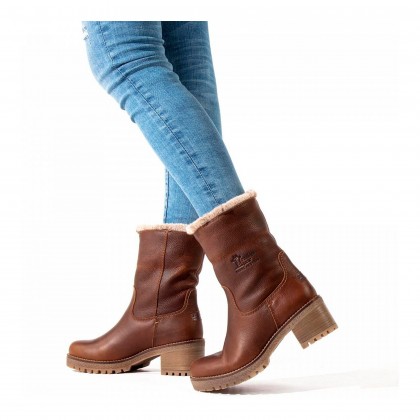 MEDIA BOTA PELO INTERIOR NAPA GRAS CUERO B8 LEDER