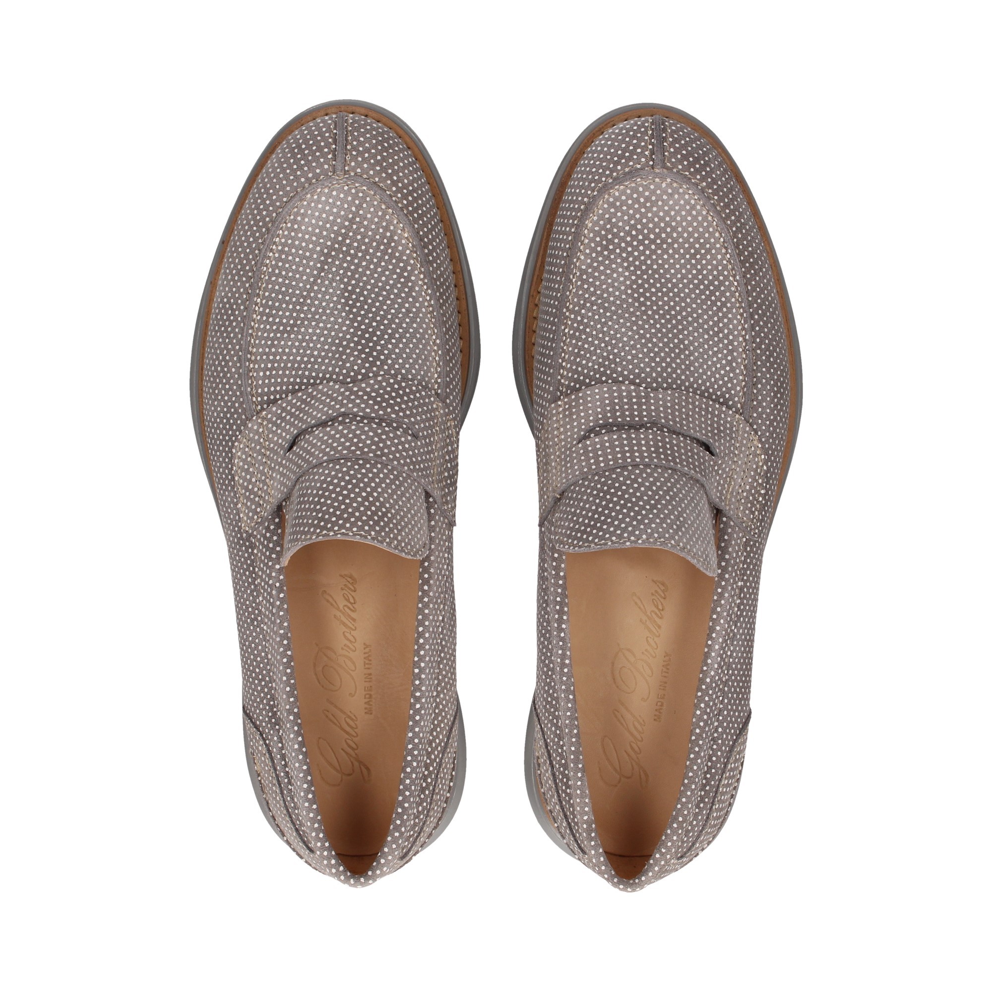 MASQUE MOCASSIN POINTS GRIS