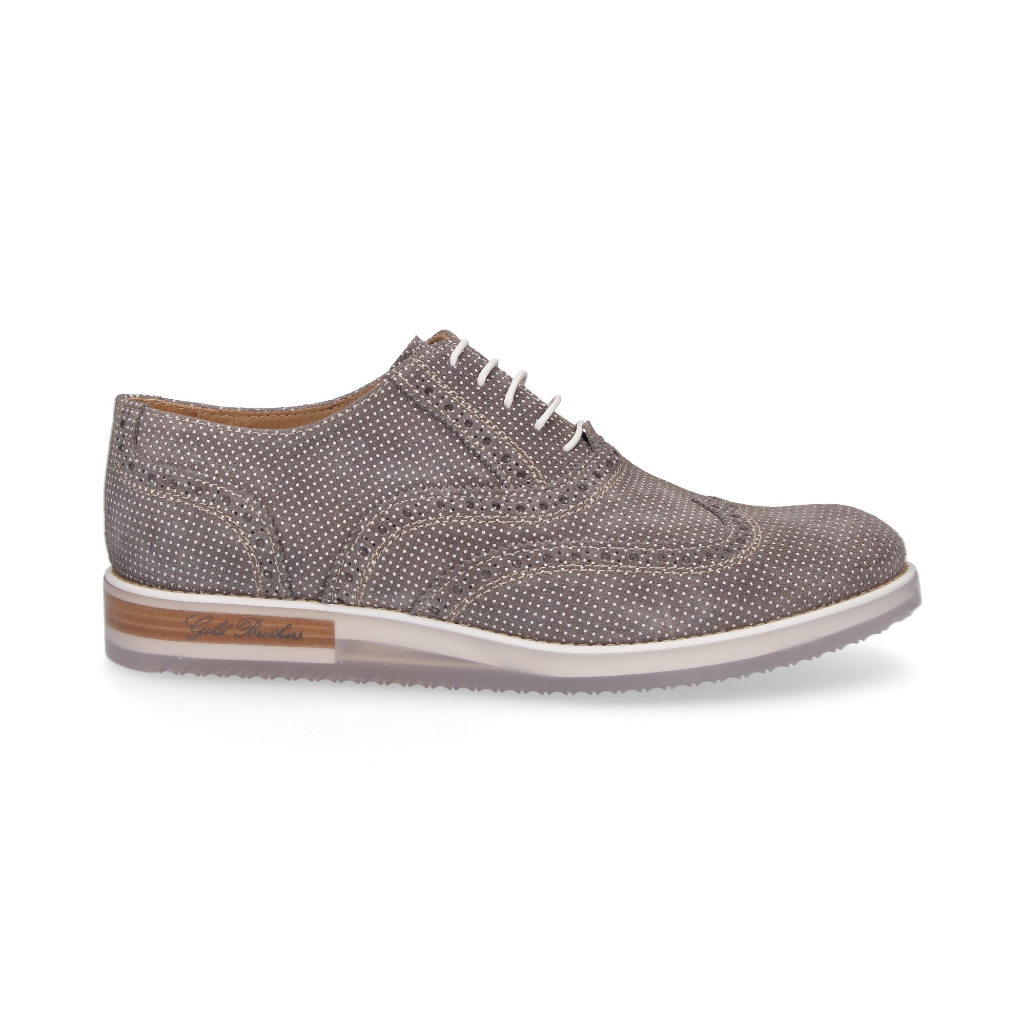 BLUCHER PALA PALA VEGA VEGA VEGA EN DAIM HACHÉ GRIS VELOURS