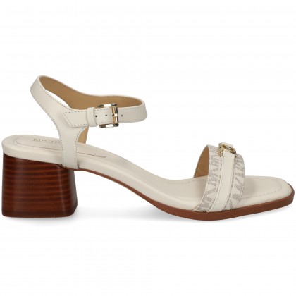 SANDALIA CON TACON ESPARTO LOGO HIELO 132 VAN/CREAM