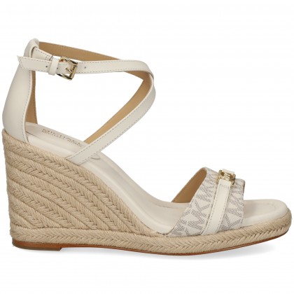 SANDALIA CON CUNA ESPARTO LOGO HIELO 132 VAN/CREAM