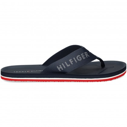 FLIP FLOP WEBING ANCHA AZUL POM 