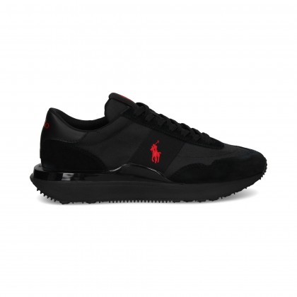 DEPORTIVO TEXTIL+ANTE NEGRO 005 BLACK/RED