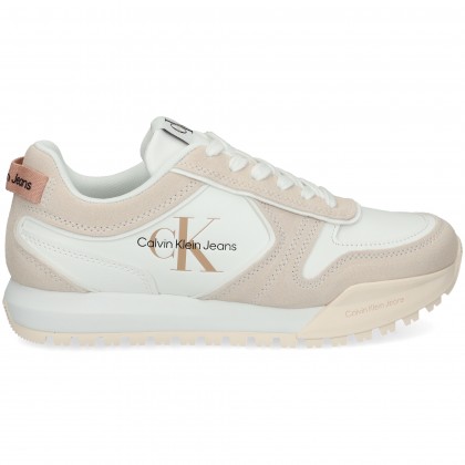 DEPORTIVO ANTE BEIGE + PIEL BLANCO 03A WHITE/ANCIE