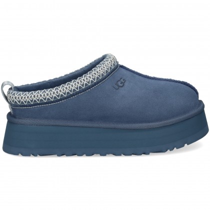 ZUECO PLATAFORMA RIBETE ANTE JEANS DTB Desert Blue
