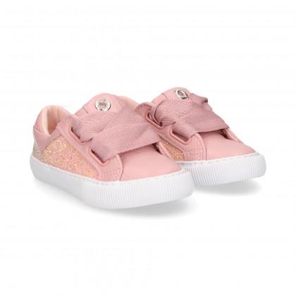 DEPORTIVO ACORDONADO GLITTER ROSA