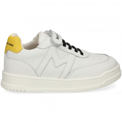 TALON AMARILLO DEPORTIVO PIEL 10P BLANCO