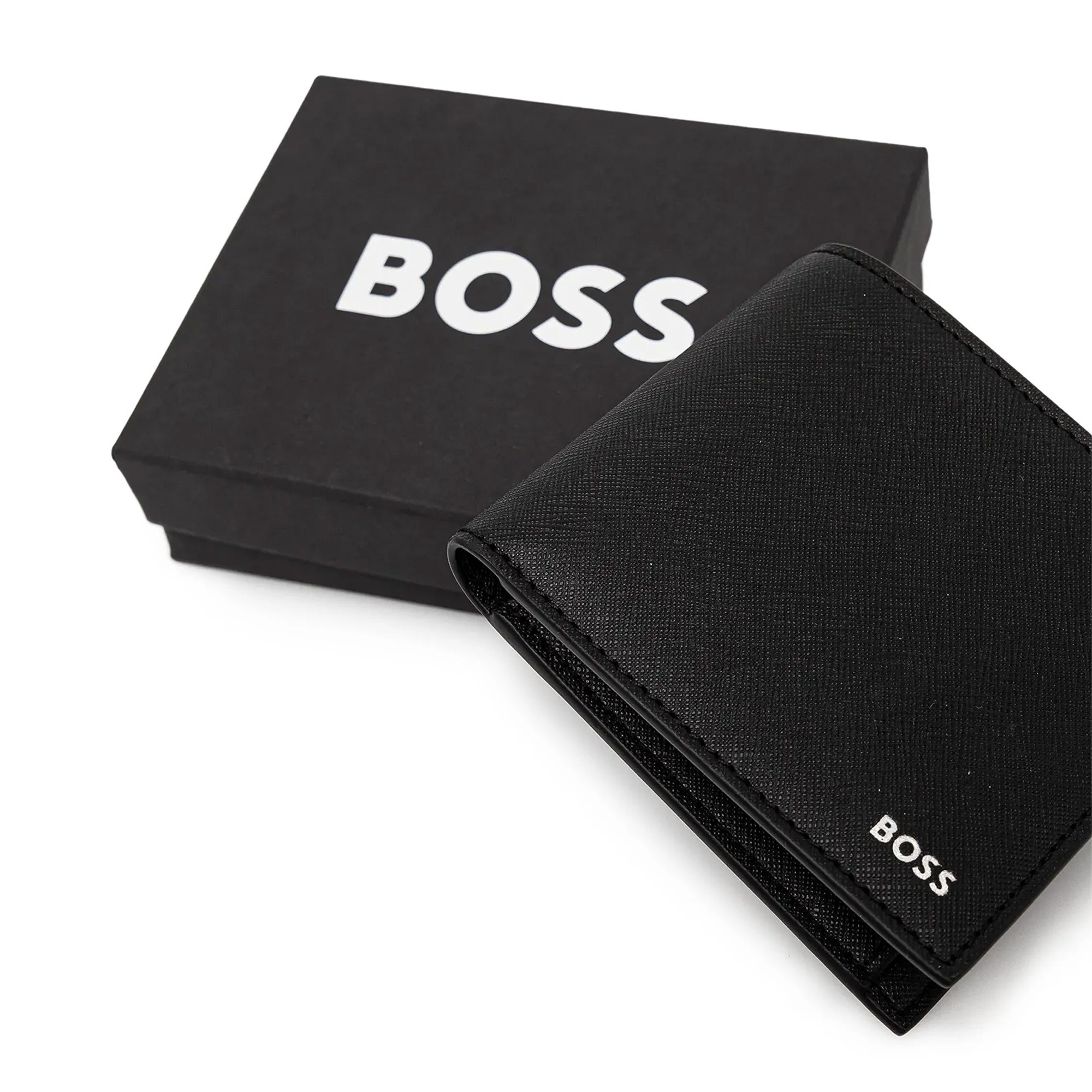 BOSS Hommes Zair 4cc Portefeuille à Logo argenté imprimé en Transfert