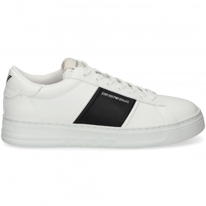BANDA NEGRO DEPORTIVO PIEL BLANCO K488