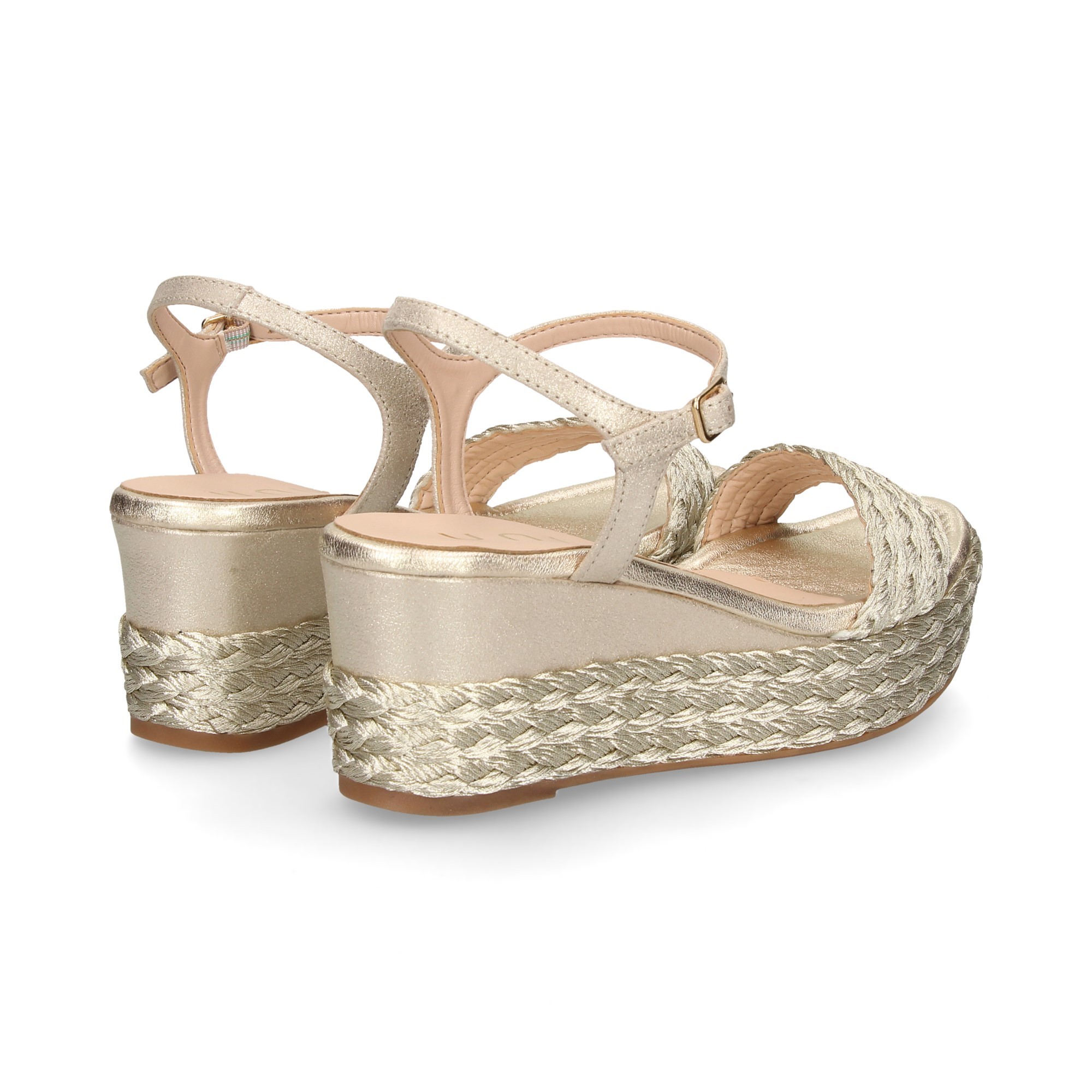 UNISA Women s wedge sandals KATIA MTS PLATINO