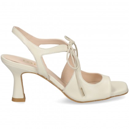 SANDALIA ACORDONADA PIEL HIELO COTTON
