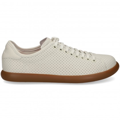 DEPORTIVO PICADO PIEL BLANCO 004 WHITE