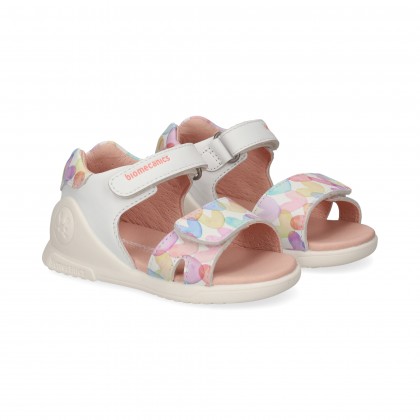 SANDALIA CORAZONES MULTI BLANCO
