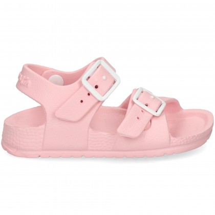 SANDALIA 2 HEBILLAS GOMA ROSA ROSE