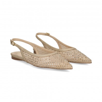 BAILARINA SIN TALON REGILLA+STRASS ORO