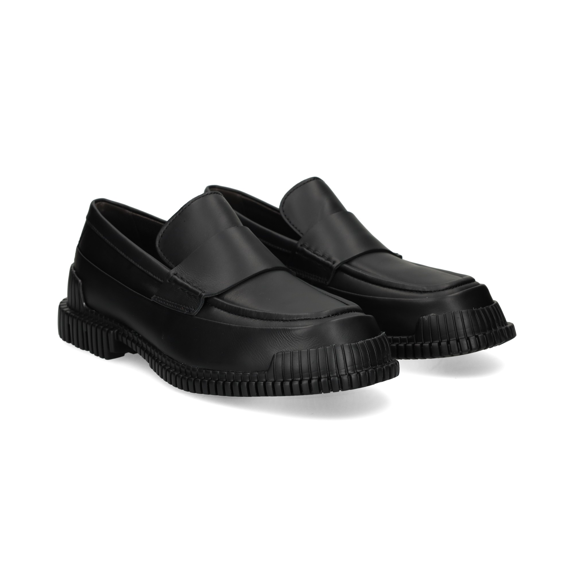 goma-rayas-mocasin-piel-negro