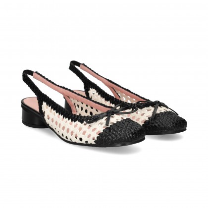 SIN TALON TRENZADO NEGRO+HIELO