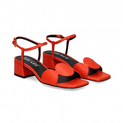SANDALIA CIRCULOS ROJO ROSSO 