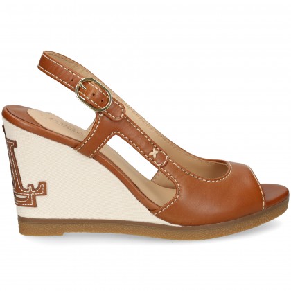 SANDALIA CON CUNA PIEL CUERO 001 DEEP/SA TAN