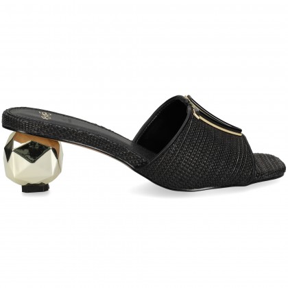 PALA CORTE RAFIA NEGRO NOIR