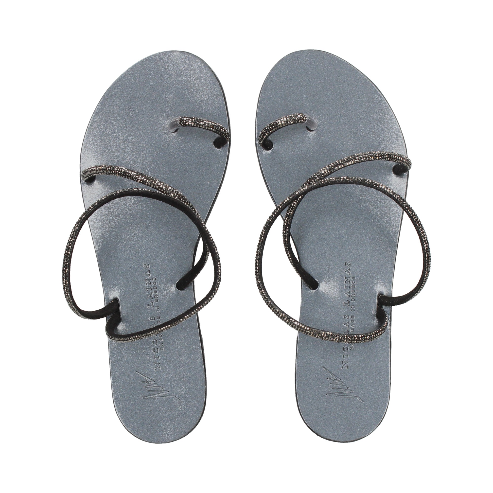 esclava-tira-empeine-strass-gris
