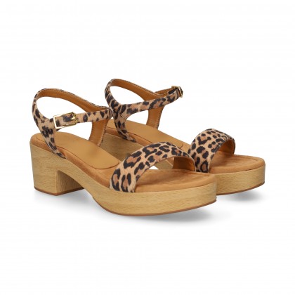CARMELITA PLATAFORMA LEOPARDO CUERO