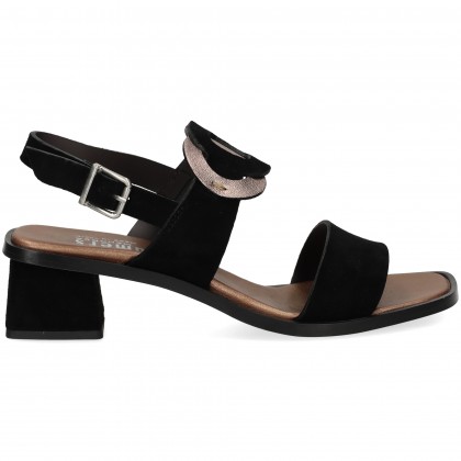 SANDALIA 2 TIRAS PIEDRAS BRONCE+A.NEGRO SCHWARZ