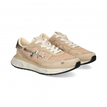 DEP.APLIQUES ORO MALLA GRANDE BEIGE 7486