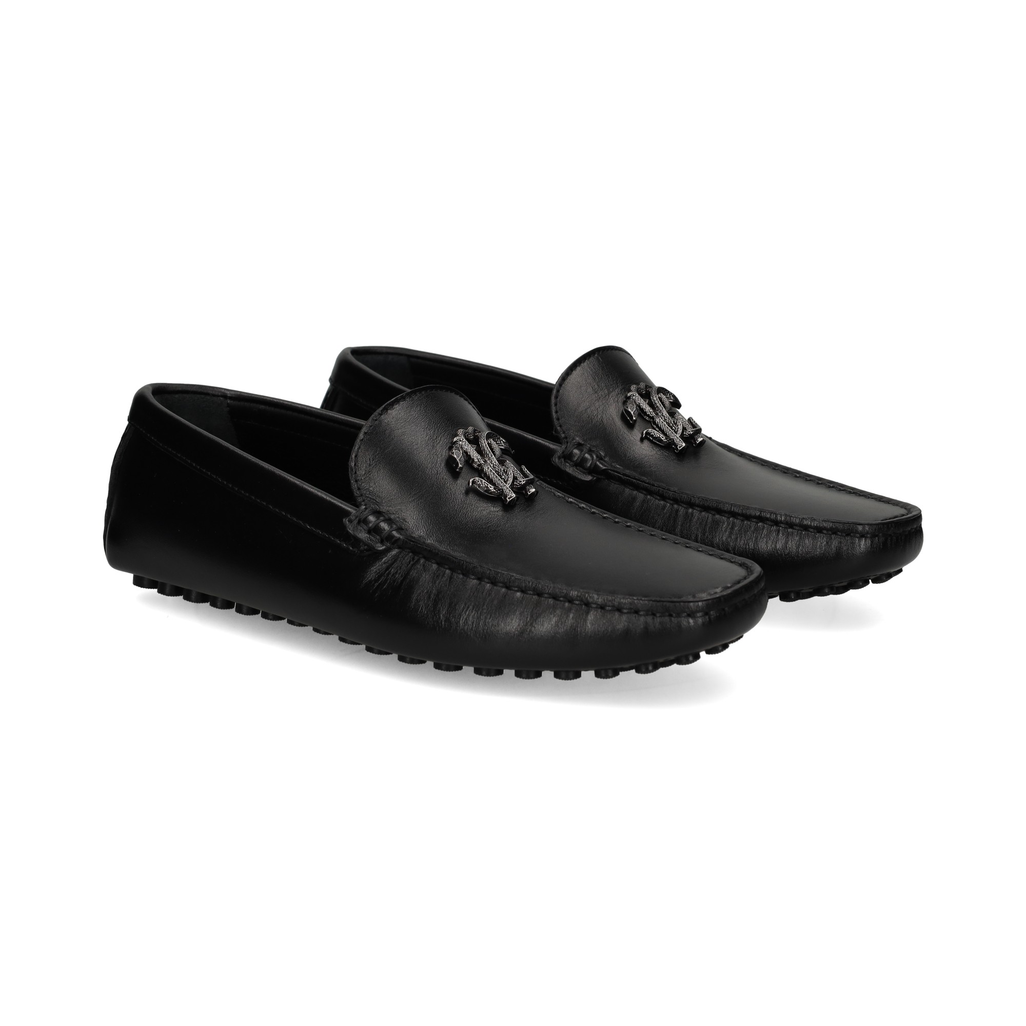 mocasin-logo-empeine-piel-negro
