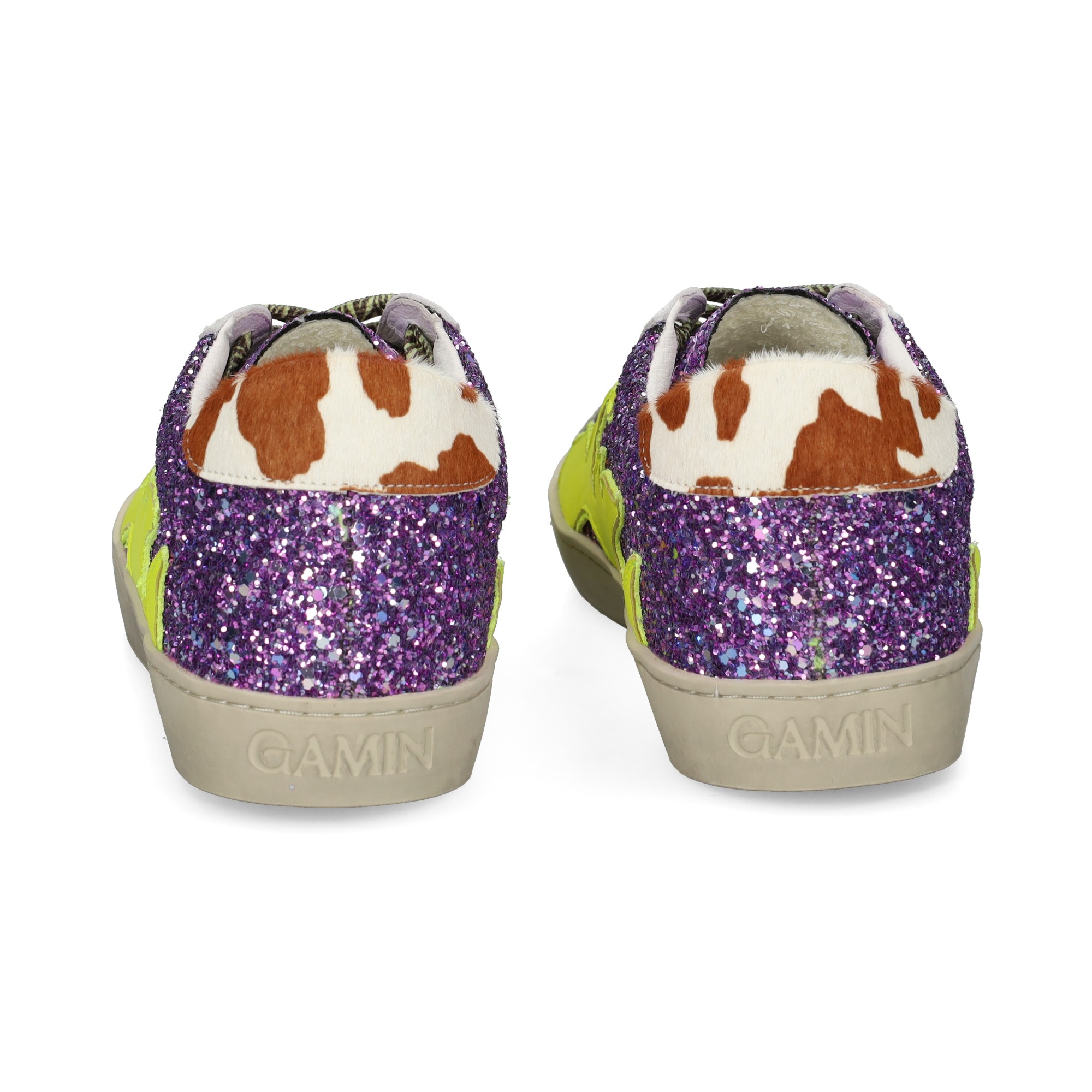 talon-vaca-llama-yellowglitter-lila